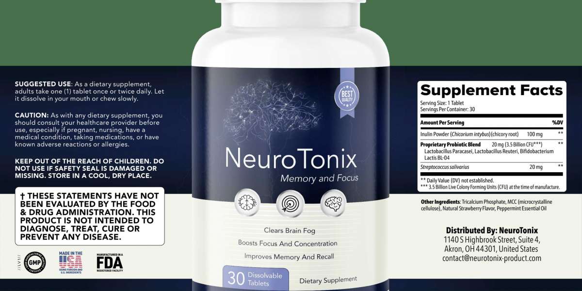 NeuroTonix - Supporting A Good Memory Retention, Reduce Memory Loss and Brain Fog!